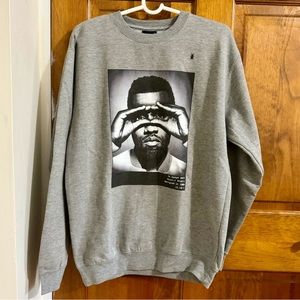 Kanye West Hype Means Nothing Aviator Grey Graphic Sweatshirt - Size M